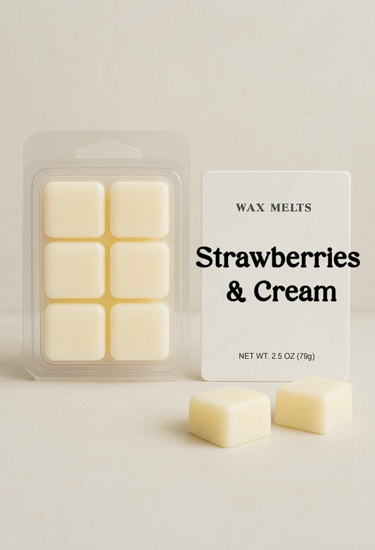 Strawberries & Cream Wax Melts | CL Candles & More