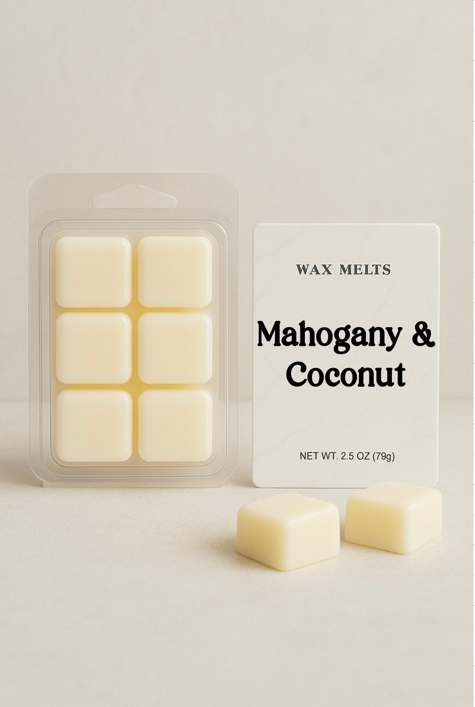 Mahogany & Coconut Wax Melts | CL Candles & More