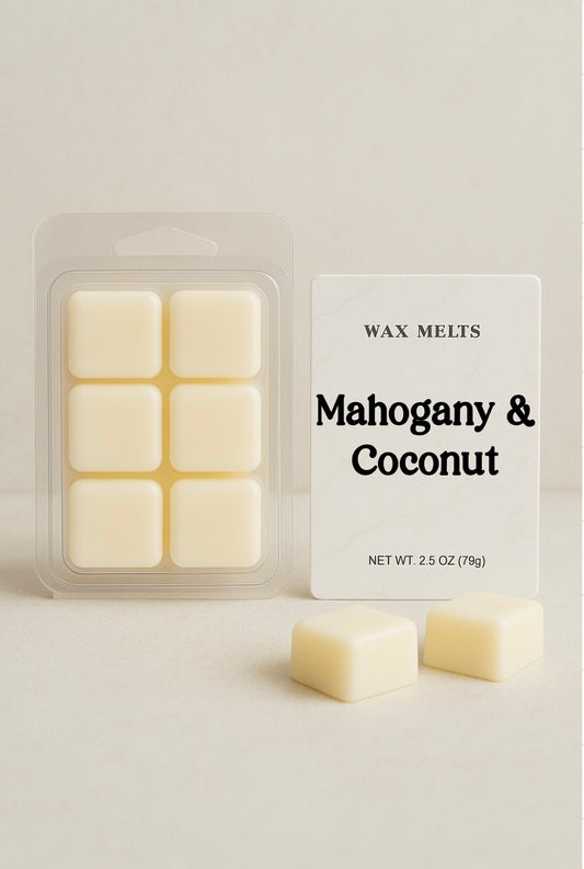 Mahogany & Coconut Wax Melts | CL Candles & More