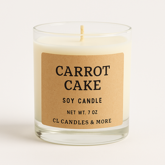 7oz Carrot Cake Soy Candle – Hand Poured, Bakery-Inspired Farmhouse Style