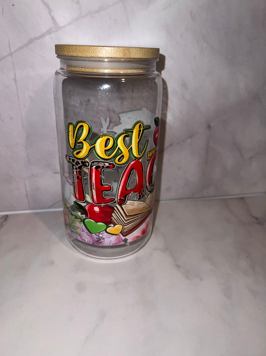 🍎 Best Teacher Ever – 16 oz Plastic Tumbler | Teacher Gift Cup