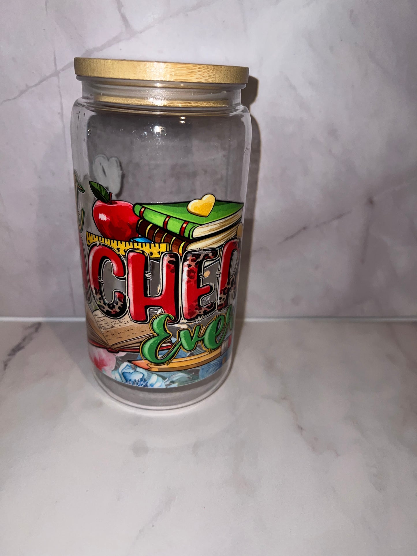 🍎 Best Teacher Ever – 16 oz Plastic Tumbler | Teacher Gift Cup